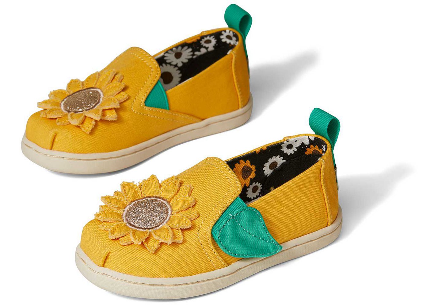 Toms Alpargata Tiny Sunflower Espadrille Yellow - Kids - 91037-TBPE